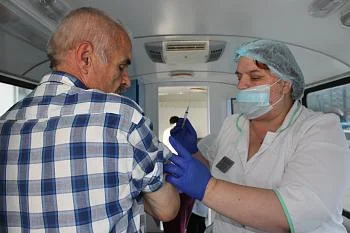 Участниками выездных акций по вакцинации от гриппа стали более пяти тысяч трехсот человек Участниками выездных акций по вакцинации от гриппа стали более пяти тысяч трехсот человек